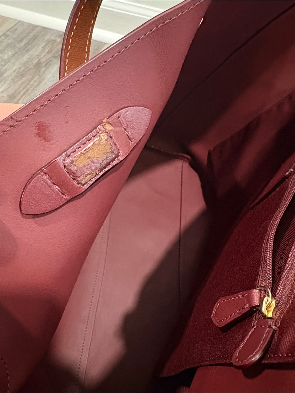 Coach Central Tote 39 Saddle/Gold - Picture 9 of 14